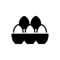 Oeuf plateau icône, logo isolé sur blanc Contexte vecteur