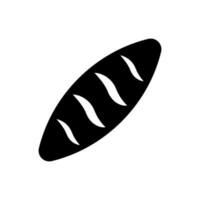 baguette icône, logo isolé sur blanc Contexte vecteur