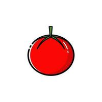 tomate conception avec plat conception style vecteur