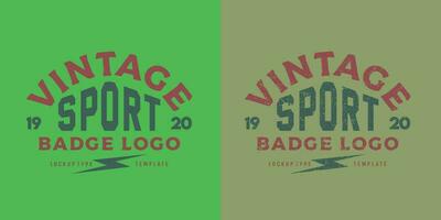 ancien sport badge logo modèle vecteur