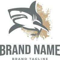 sables requin logo vecteur