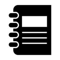livre vecteur glyphe icône pour personnel et commercial utiliser.