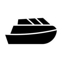 jouet bateau vecteur glyphe icône conception