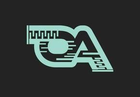 oa lettre logo et icône conception modèle vecteur
