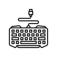 esports clavier icône dans vecteur. illustration vecteur