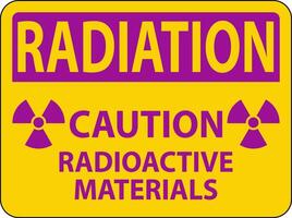 radiation avertissement signe mise en garde radioactif matériaux vecteur