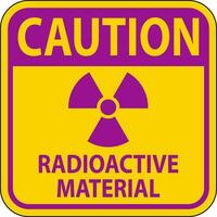 mise en garde signe radioactif matériaux vecteur