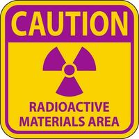 mise en garde signe radioactif matériaux zone vecteur