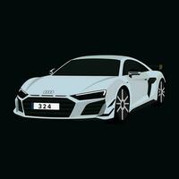 audi r8 v10 vecteur