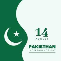 76e Pakistan indépendance journée conception vecteur