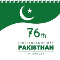 vecteur de conception de la fête de l'indépendance du pakistan