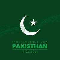 vert Contexte de Pakistan indépendance journée vecteur