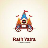 ratha yatra social médias Publier vecteur