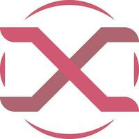 lettre X - Police de caractère logo typographie vecteur