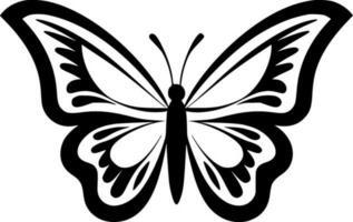 papillon, noir et blanc vecteur illustration