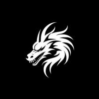 dragon, minimaliste et Facile silhouette - vecteur illustration