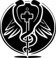 médical, noir et blanc vecteur illustration