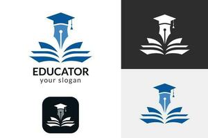 création de logo d'éducation vecteur