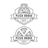 ensemble de Pizza logo, insignes, bannières, emblèmes pour vite nourriture restaurant. - vecteur. vecteur