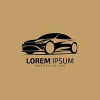 voiture permanent logo icône vecteur silhouette élément symbole isolé sur peau Contexte.
