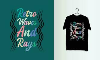 t chemise été typographie , caractères conception pour merch vecteur