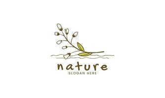 Naturel et biologique logo moderne conception. Naturel logo pour l'image de marque, entreprise identité et affaires carte vecteur