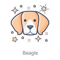 animal de compagnie beagle vecteur