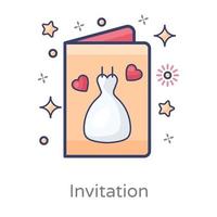 douche nuptiale ou invitation de mariage vecteur