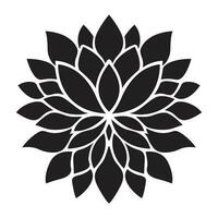 dahlia fleur vecteur icône conception. floral plat icône.