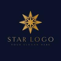 étoile vecteur logo conception. abstrait géométrique étoile emblème. affaires et beauté industrie logo modèle.