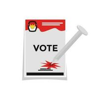 indonésien présidentiel élection papier illustration vecteur
