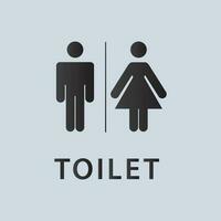 vecteur toilette panneaux Hommes et femmes illustration prime conception vecteur eps10