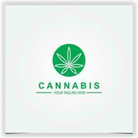 vecteur initiale lettre une cannabis marijuana cbd logo prime élégant modèle vecteur eps dix
