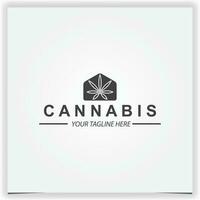 cannabis maison logo prime élégant modèle vecteur eps dix