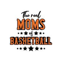 le réel les mamans de basketball vecteur conception