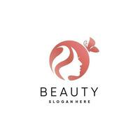 beauté logo conception avec Frais et Créatif abstrait idée vecteur