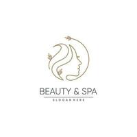 beauté logo conception avec Frais et Créatif abstrait idée vecteur