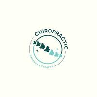 chiropratique logo conception avec Frais et Créatif abstrait idée vecteur