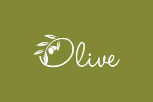 olive logo conception vecteur avec moderne Créatif concept