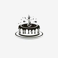 dessin animé Gâteaux. coloré délicieux desserts, anniversaire gâteau avec fête 010 vecteur