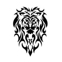 illustration vecteur graphique de conception tribal tête Lion pour tatouage