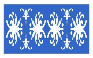 décoratif bleu motifs, islamique, floral et géométrique modèle pour cnc laser Coupe vecteur