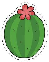 cactus autocollant illustration vecteur