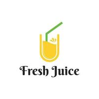 jus boisson fruit logo conception modèle vecteur