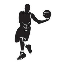 basketball joueur vecteur silhouette