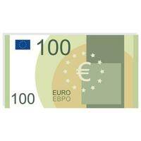 100 euro icône. vecteur illustration.