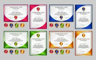 moderne Facile certificat collection vecteur