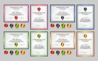 moderne Facile certificat collection vecteur