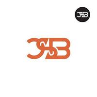 lettre csb monogramme logo conception vecteur