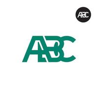 lettre abc monogramme logo conception vecteur